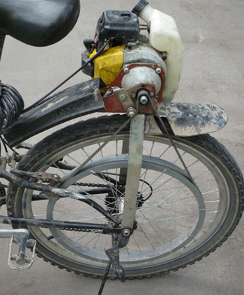 самодельный велосипед - Кыргызстан