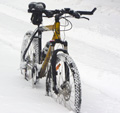 Катаемся на велосипеде зимой