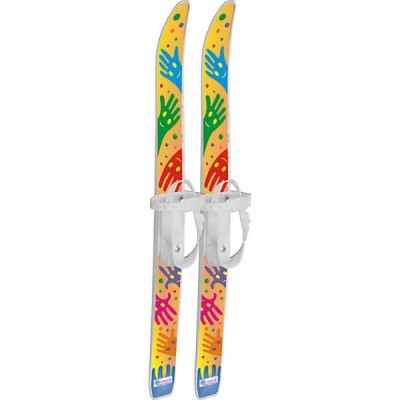 Лыжи детские Лыжики пыжики Ручки с палками (75 см) (12)