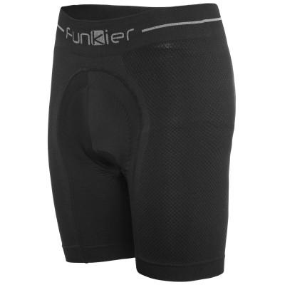 Велотрусы 12-702 Sestriere BSS6001-B9 Seamless-Tech Boxer Shorts с памперсом B9, 95%-Nylon, 5%-Spandex, черные M-L FUNKIER