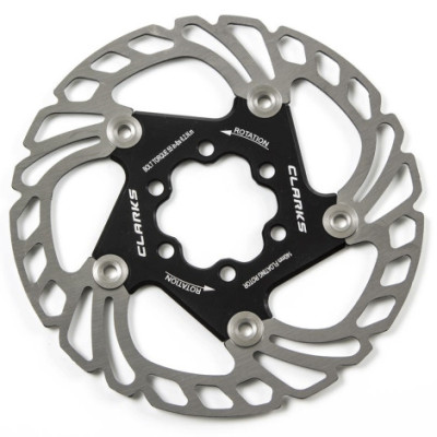 Торм. диск 3-835 (ротор) для диск. тормоза плавающий на алюминиевом пауке CFR-AR18-160-BLK-AM 160мм+6болтов нерж. сталь, черный. CLARKS